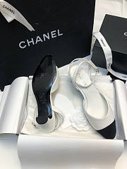Chanel Slingback White Sandal 4cm - 4