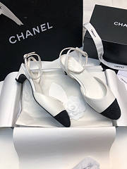 Chanel Slingback White Sandal 4cm - 2
