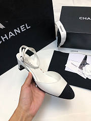 Chanel Slingback White Sandal 4cm - 3