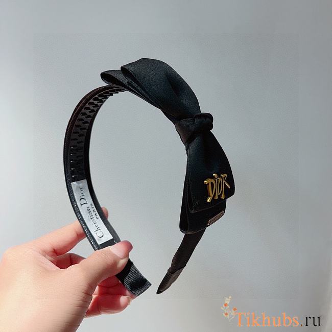 Dior Black Hairband - 1