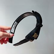 Dior Black Hairband - 3