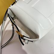 Fendi FF Cube White Nappa Leather Mini Bag 16.5x13.5x9cm - 6