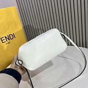 Fendi FF Cube White Nappa Leather Mini Bag 16.5x13.5x9cm - 5