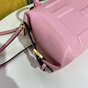 Fendi FF Cube Pink Nappa Leather Mini Bag 16.5x13.5x9cm - 6