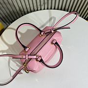 Fendi FF Cube Pink Nappa Leather Mini Bag 16.5x13.5x9cm - 4