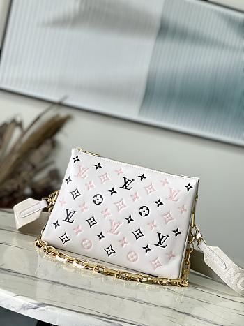 Louis Vuitton LV Coussin PM White Pink Black 26x20x12cm