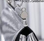 Dolce & Gabbana Silver Medium Sicily Handbag Patent 20cm - 6