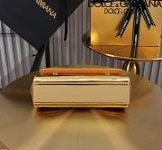 Dolce & Gabbana Gold Small Sicily Handbag Patent 18cm - 2