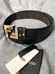 Fendi FF Motif Reversible Belt Gold 4cm - 4