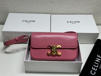 Celine Triomphe Bag Pink 20x10x4cm