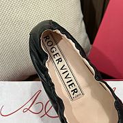 Roger Vivier Viv' Pockette Leather Ballet Flats Black - 3