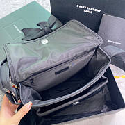 YSL Medium Niki Black Nylon 28x20x8.5cm - 6