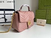 Gucci GG Marmont Small Top Handle Rose Pink Bag 27x19x10.5cm - 4