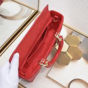 Dior Medium Lady D-joy Red Gold 26x6x14cm - 6