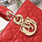 Dior Medium Lady D-joy Red Gold 26x6x14cm - 3