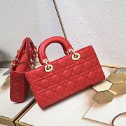 Dior Medium Lady D-joy Red Gold 26x6x14cm - 2