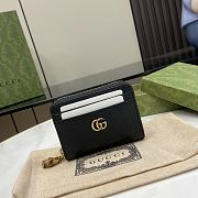 Gucci Double G Zip Card Case With Bamboo 11.5x9x2cm - 1