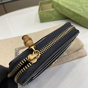 Gucci Double G Zip Card Case With Bamboo 11.5x9x2cm - 5