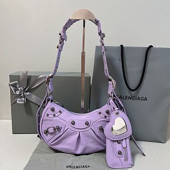 Balenciaga Le Cagole Bag Purple 26x16x10cm