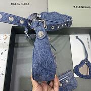 Balenciaga Le Cagole Bag Denim Blue 26x12x6cm - 6