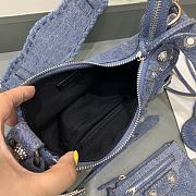 Balenciaga Le Cagole Bag Denim Blue 26x12x6cm - 3