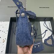 Balenciaga Le Cagole Bag Denim Blue 33x16x8cm - 6