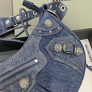 Balenciaga Le Cagole Bag Denim Blue 33x16x8cm - 3