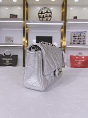 Chanel Flap Bag Silver Bag 20cm - 3