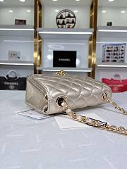 Chanel Mini Flap Bag Gold 17cm - 3