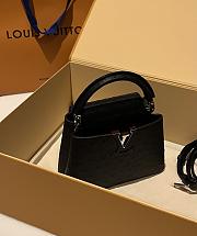 Louis Vuitton LV Capucines Mini Black Ostrich 21cm - 4