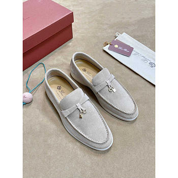 Loro piana Summer Charms Walk Suede Loafers