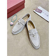 Loro piana Summer Charms Walk Suede Loafers - 4