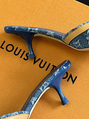 Louis Vuitton LV Neo Revival Mule Blue 5.5cm - 2
