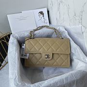 Chanel Flap Bag Beige Caviar 25x17x6.5cm - 1