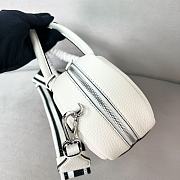 Prada Logo Handbag White 24x12x8.5cm - 5