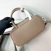 Prada Logo Handbag Grey 24x12x8.5cm - 3