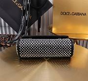 Dolce & Gabbana Small Sicily Rhinestone Shoulder Bag 18x11x6cm - 5