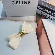 Celine White Hairclip - 2