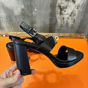 Hermes Ilona 90 Sandal Black Heel - 2