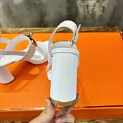 Hermes Ilona 90 Sandal White Heel - 4