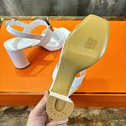 Hermes Ilona 90 Sandal White Heel - 3