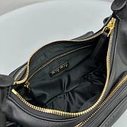 Miu Miu Leather Nappa Pocket Bag Black 21x12x6cm - 2