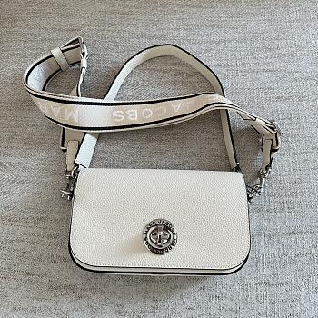 Marc Jacobs Turnlock Crossbody in White 24x14x5cm