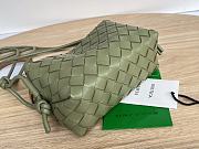 Bottega Veneta Mini Loop Camera Bag Green Khaki 17x10x6cm - 5