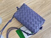 Bottega Veneta Mini Loop Camera Bag Purple 17x10x6cm - 2