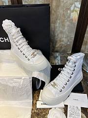 Chanel Converse White Sneaker - 4