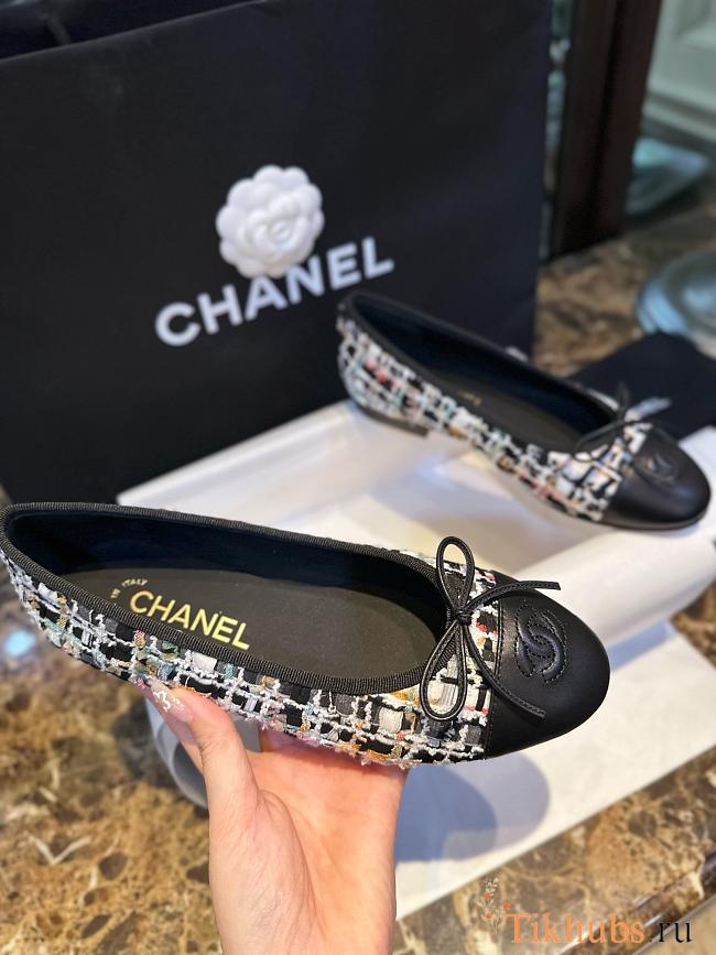 Chanel Ballerina Flat Tweed  - 1