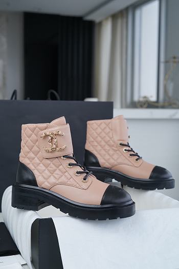 Chanel Pink Boots
