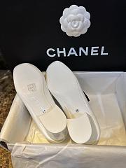 Chanel Mary Janes Shoes Polished Calfskin White - 2