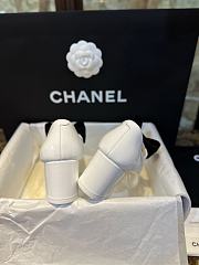 Chanel Mary Janes Shoes Polished Calfskin White - 5
